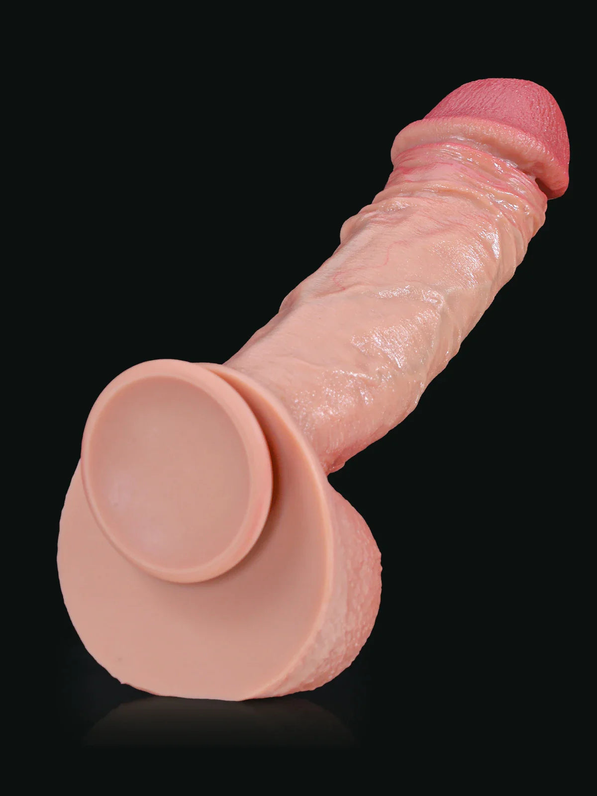 Rockwell: 10.8" x 2.2" Extra Huge Thick Dildo with Wrinkled Realistic Skin