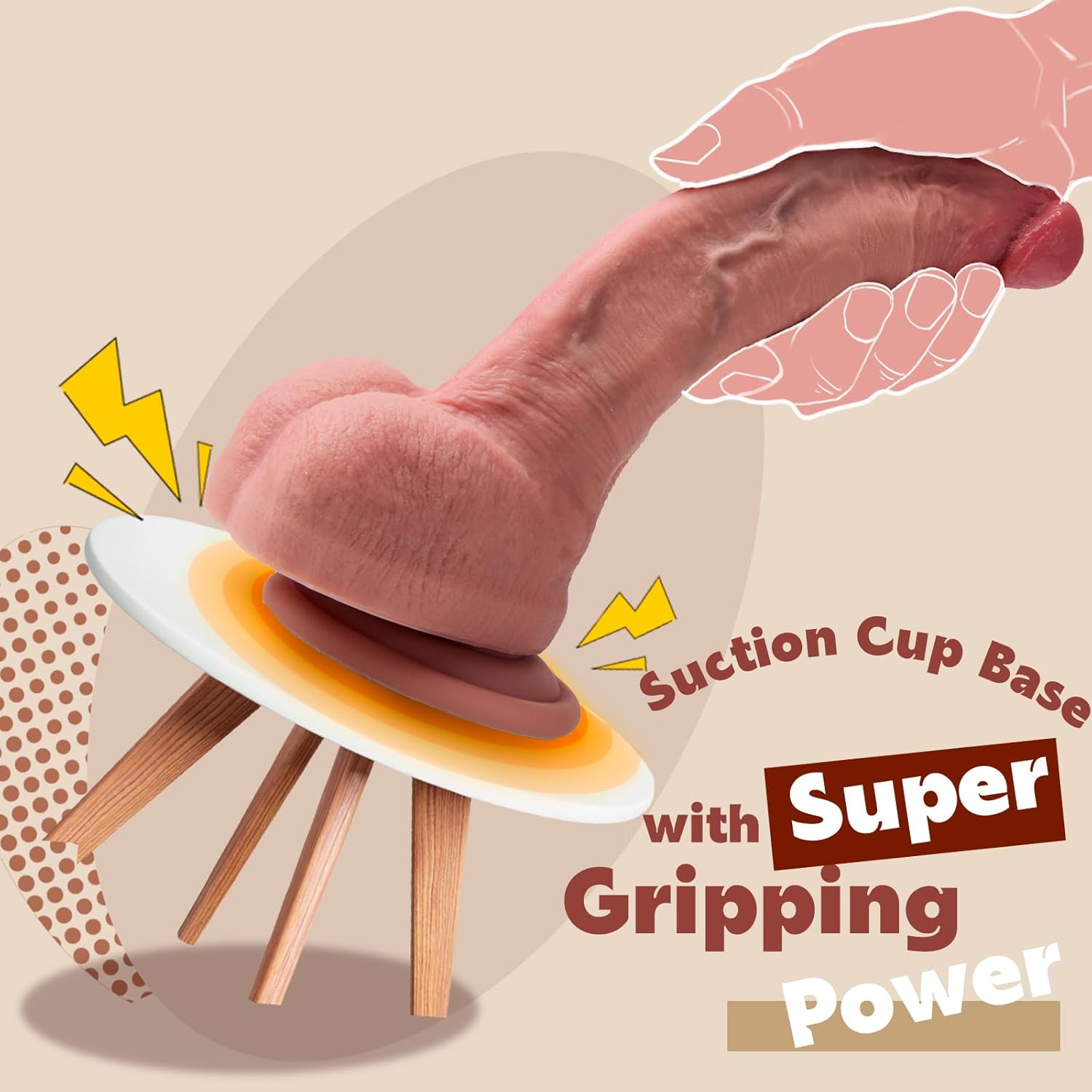 Ryder: 8" x 1.6" - Softes Flesh Like Dildo Small Realistic Dildos