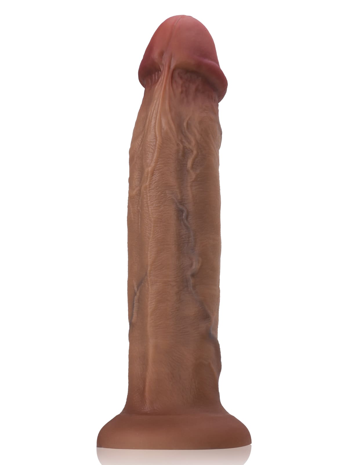 11" X 2.5" L Size Soft Brown Realistic Huge Thick Suction Cup Dildo