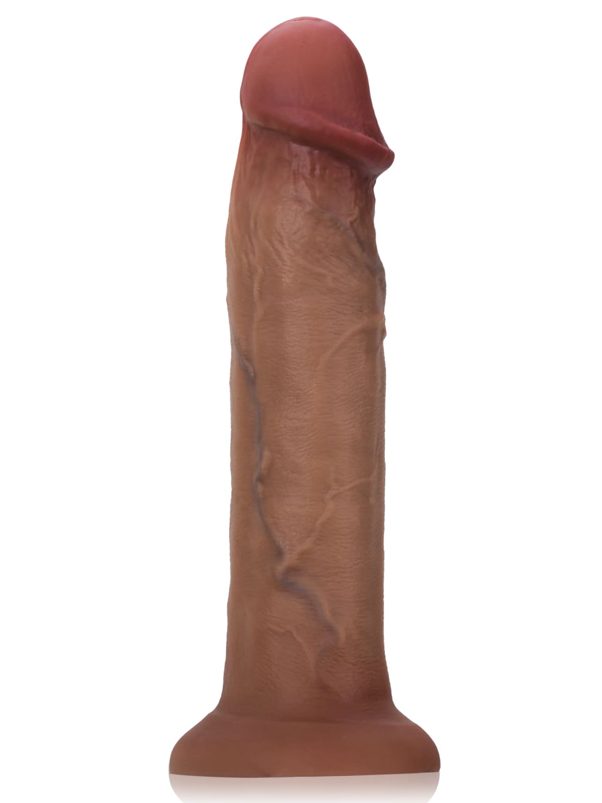 11" X 2.5" L Size Soft Brown Realistic Huge Thick Suction Cup Dildo