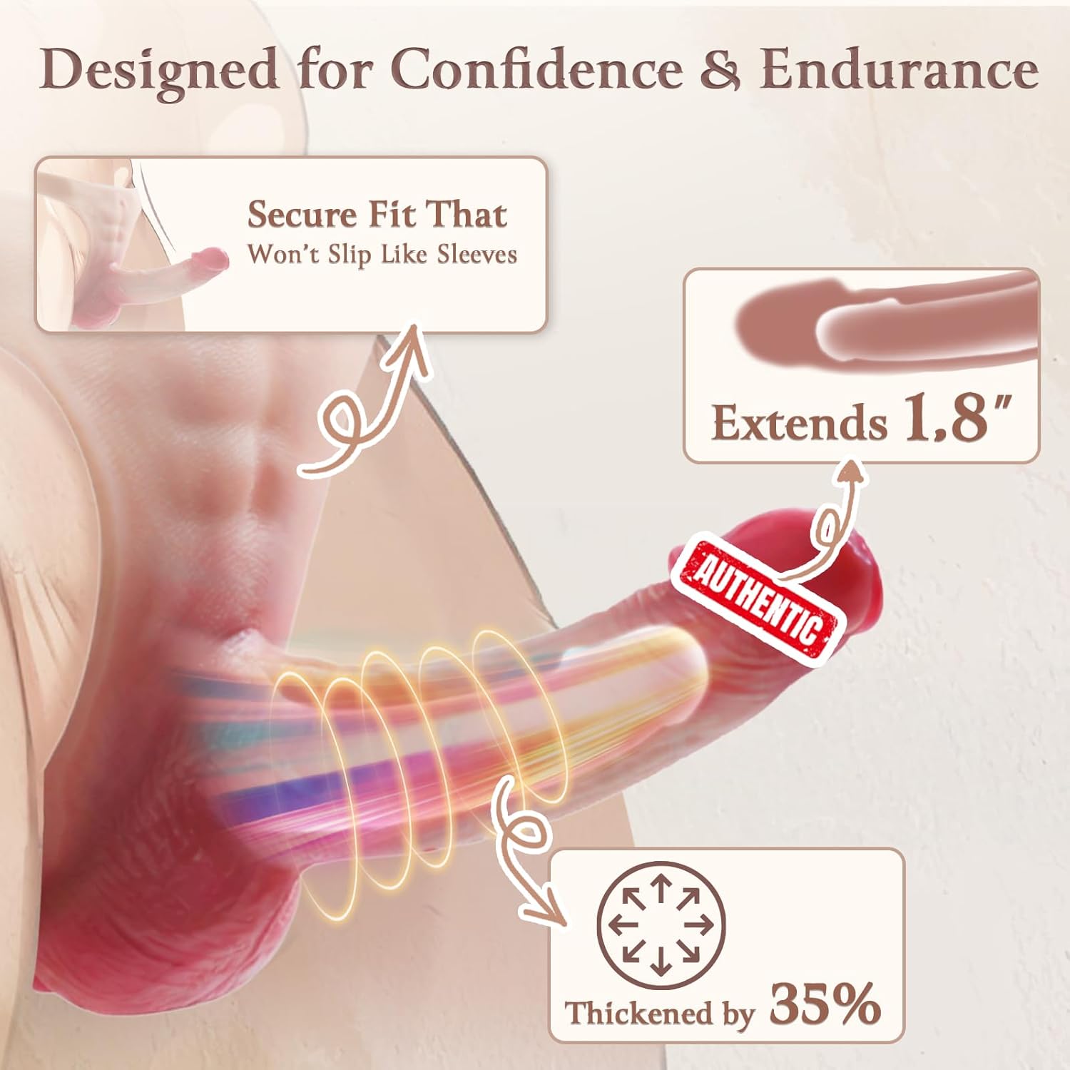 Strap On Dildo Harness Wearable Panties Penis Sleeve for Men