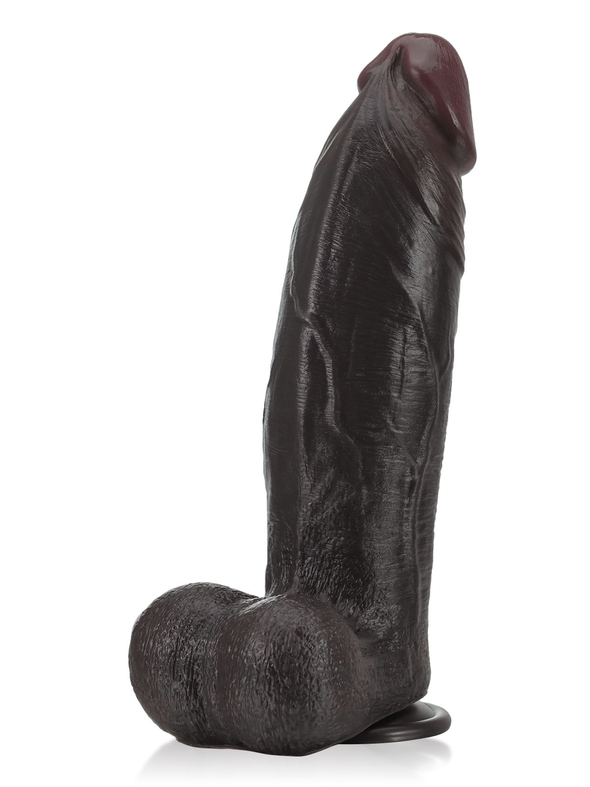 11" x 3"  BBC Black Extra Huge Thick Dual Density Dildo