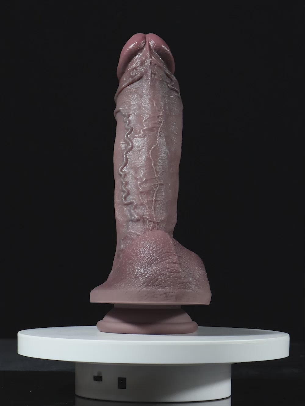 Adam 9.1" x 1.7" Ultra Realistic Real Touch Black Dildo