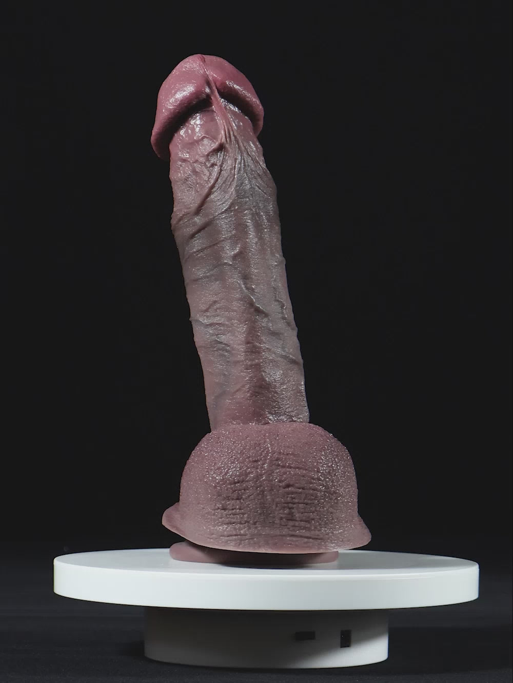 Brody 9.8" x 1.8" Ultra Realistic Black Dildo with Big Glans