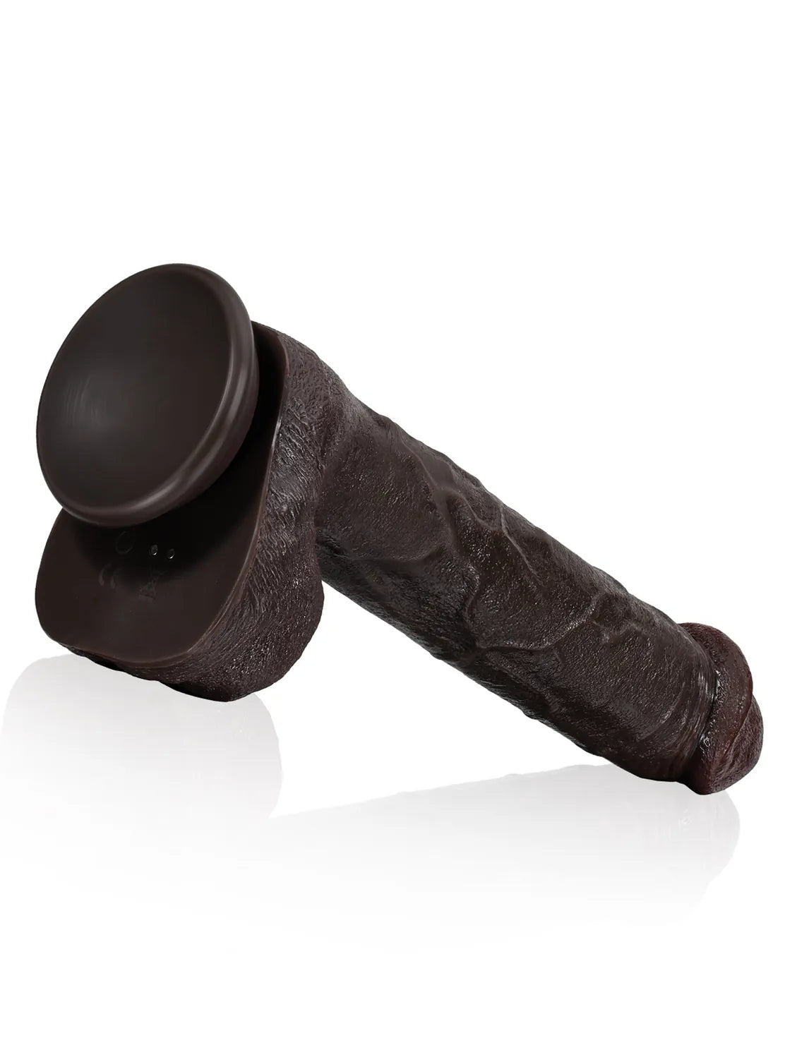 11" x 1.9" Black Big Vibrating Thrusting Dildo 7 Thrusting & 3 Vibrating
